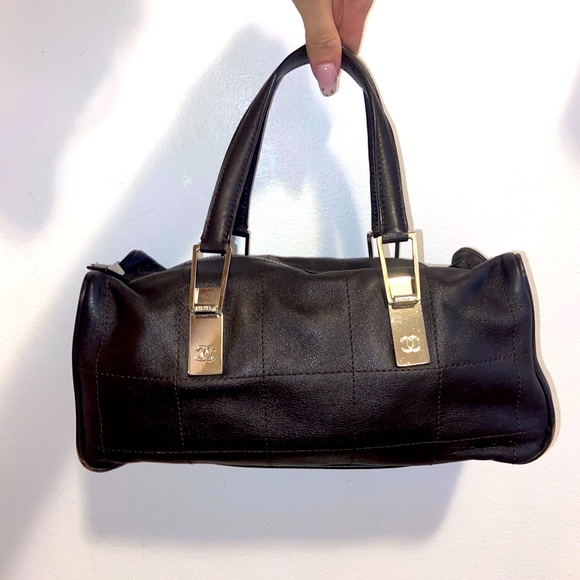 CHANEL Handbags - Chanel Choco Bar Bowler Bag
